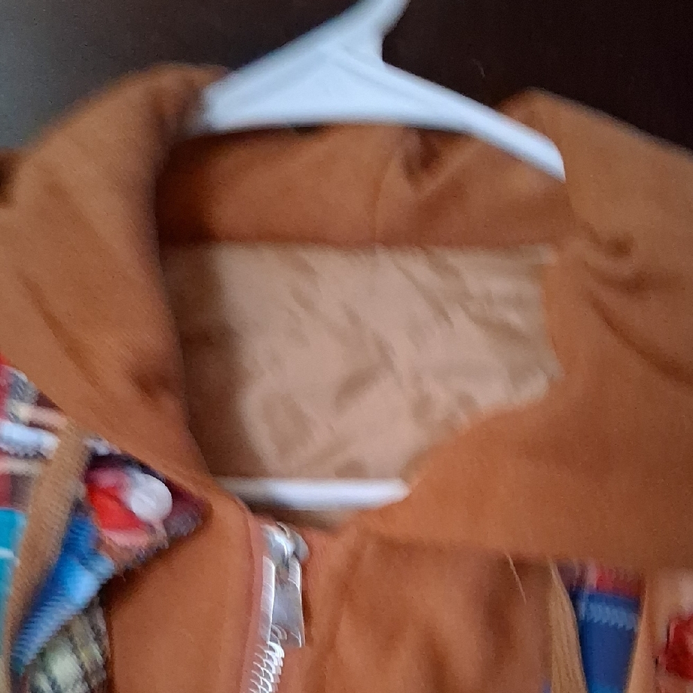 Plaid Patchwork Hooded Jacket in Multicolor - Picture 9 of 15